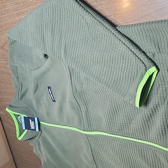 NWT Land's End Men's Grid Fleece Jacket - Picture 2 of 7